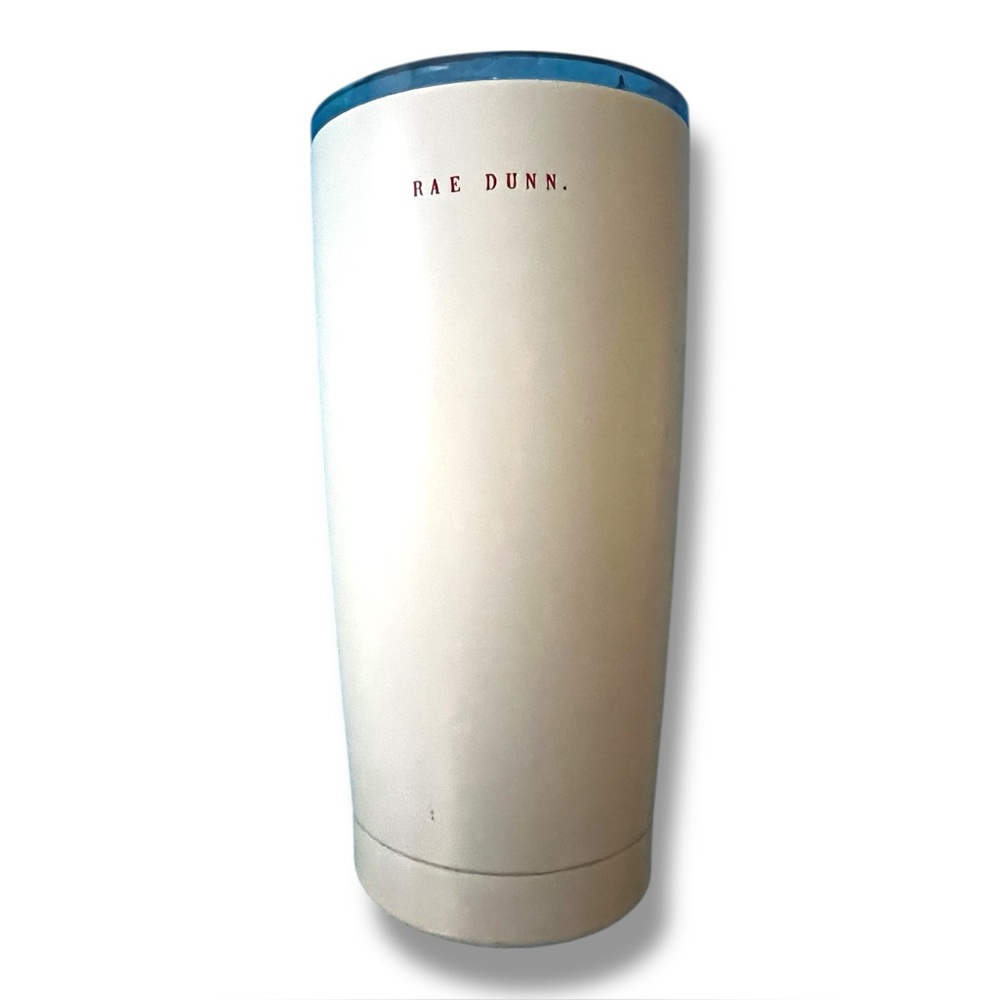Rae Dunn 16oz Insulated Merry Christmas Hot/Cold Tumbler w/Lid Red Letters - Picture 2 of 6